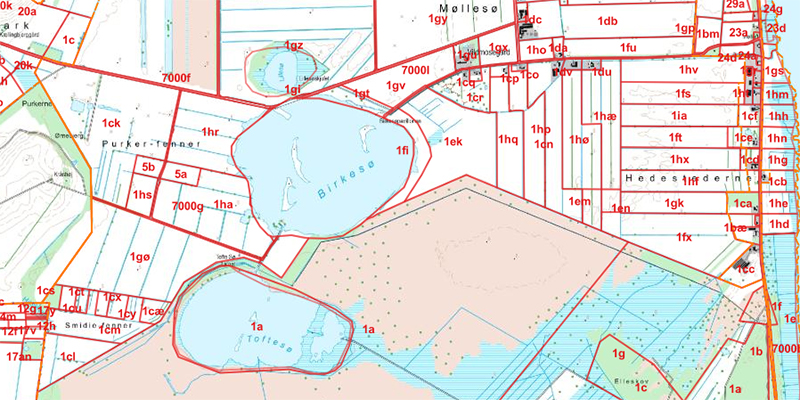 Kort over ejerskab af Lille Vildmose, august 2026