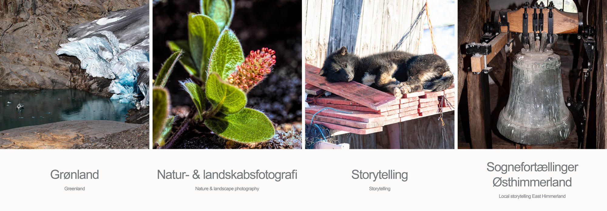 Grønland, natur- og landskabsfotografi, storytelling og sognefortællinger fra Østhimmerland